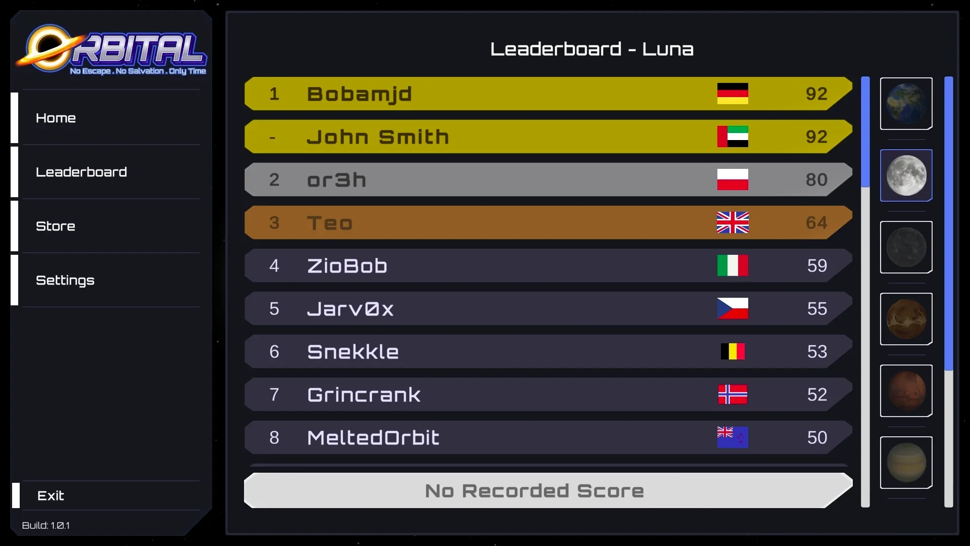 Orbital Gameplay Screenshot